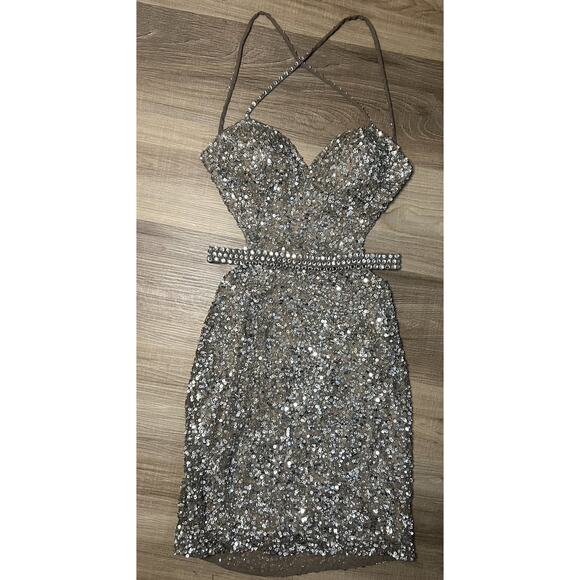 Scala Sequin Mini Dress - Picture 2 of 5
